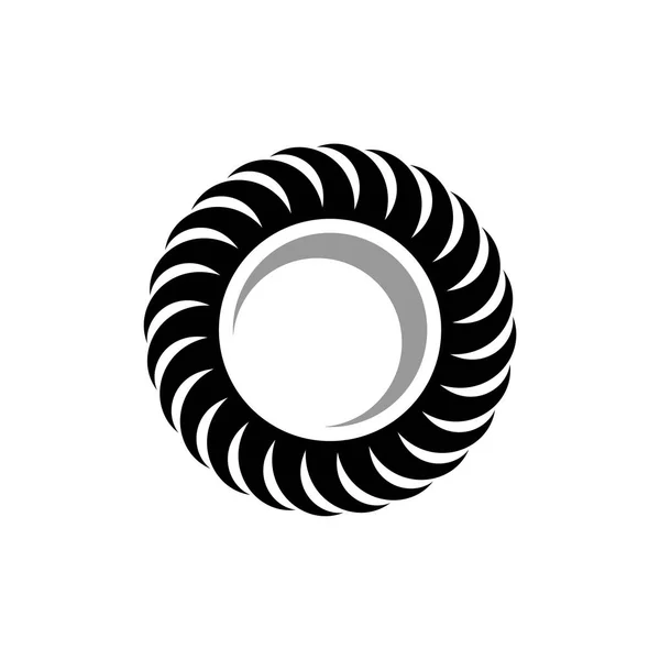 Πολύχρωμο Abstract Κύκλο Πρότυπο Λογότυπο Λευκό Φόντο — Διανυσματικό Αρχείο