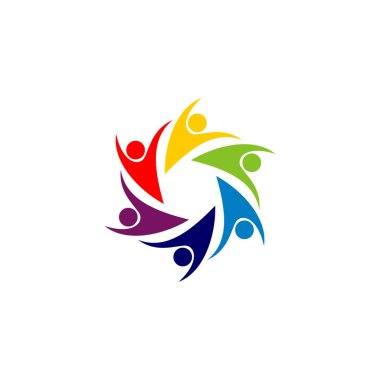 Beyaz arka plan üzerinde soyut geometrik logosu