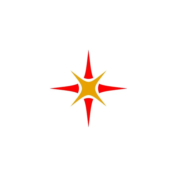 Plantilla Brillante Del Logotipo Estrella — Vector de stock