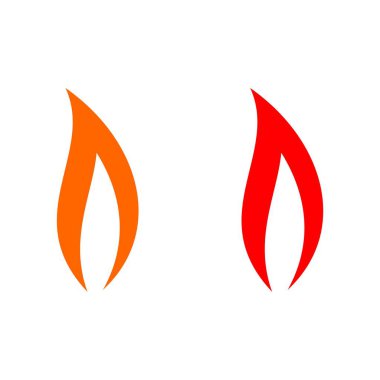 Kızıl ateş Swoosh Logo şablonu