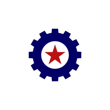 Beyaz arka plan üzerinde soyut geometrik logosu