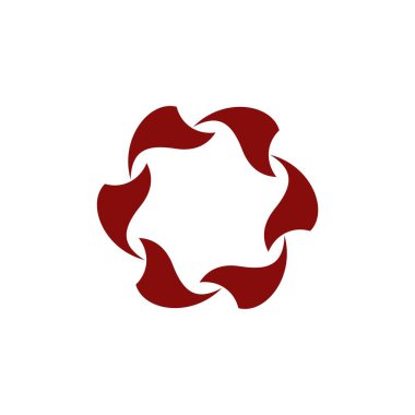 Beyaz arka plan üzerinde soyut geometrik logosu