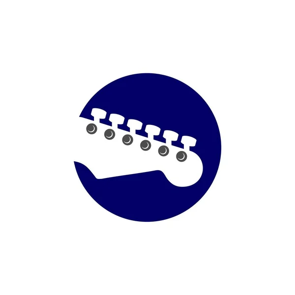 Gitar Vektör Logo Şablonu — Stok Vektör