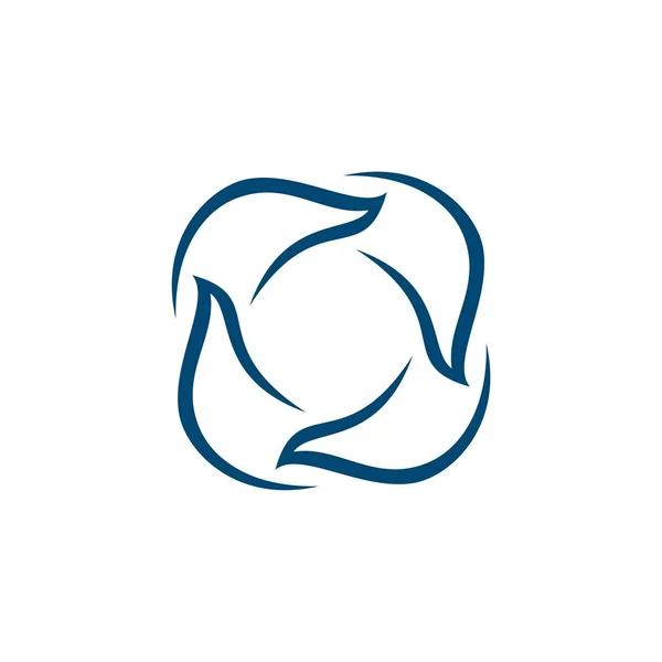 Abstraktes Geometrisches Logo Auf Weißem Hintergrund — Stockvektor