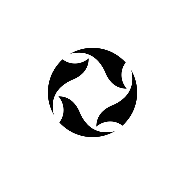 Abstraktní Geometrické Logo Bílém Pozadí — Stockový vektor
