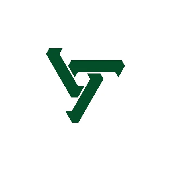 Logotipo Geométrico Abstracto Sobre Fondo Blanco — Vector de stock