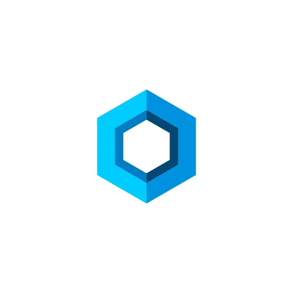 Absztrakt Geometriai Logo Fehér Háttér — Stock Vector