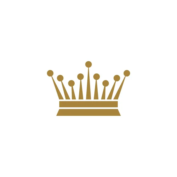 Декоративний Логотип Золотої Корони — стоковий вектор