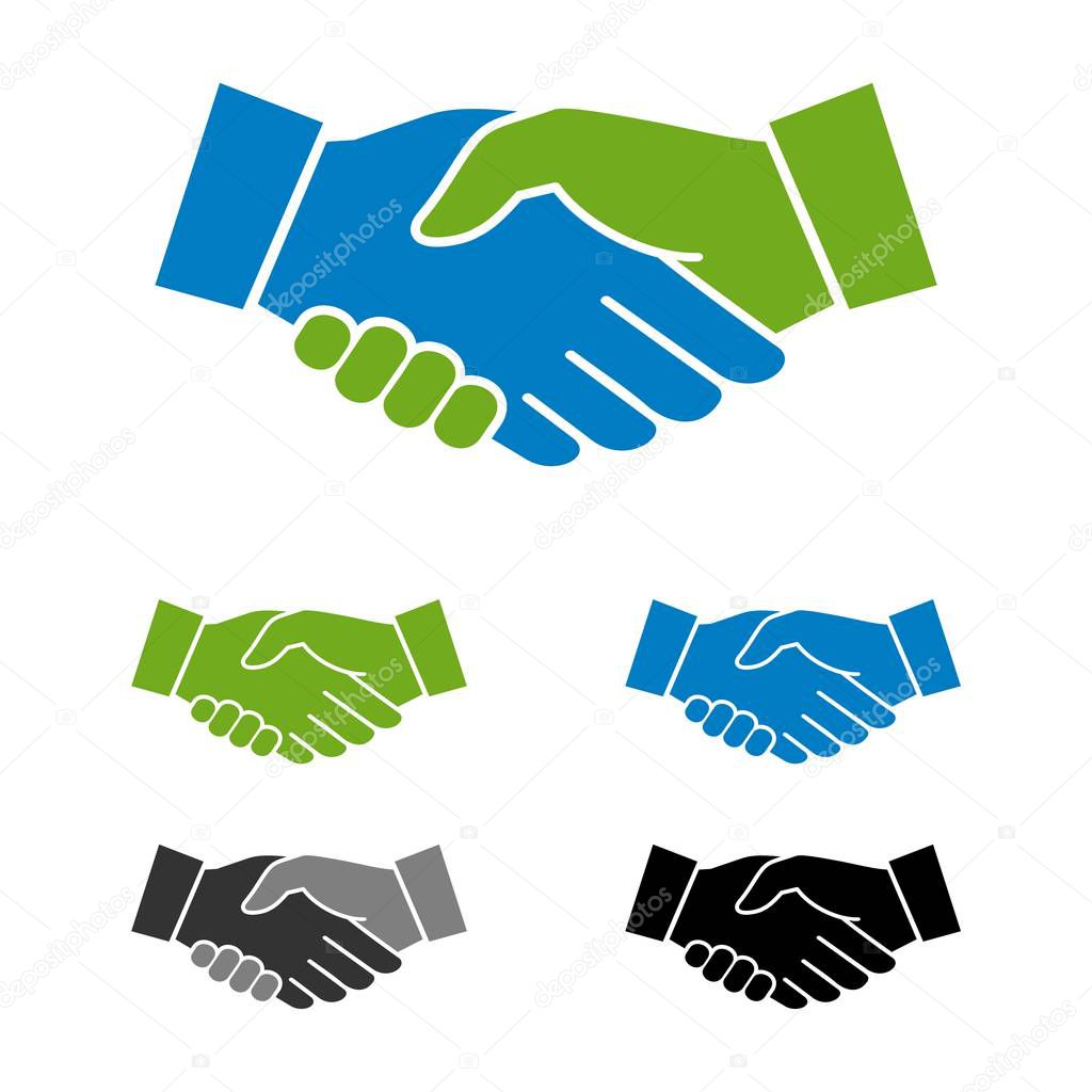 Handshake vector Logo Template