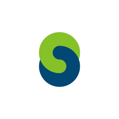 Beyaz arka plan üzerinde soyut geometrik logosu