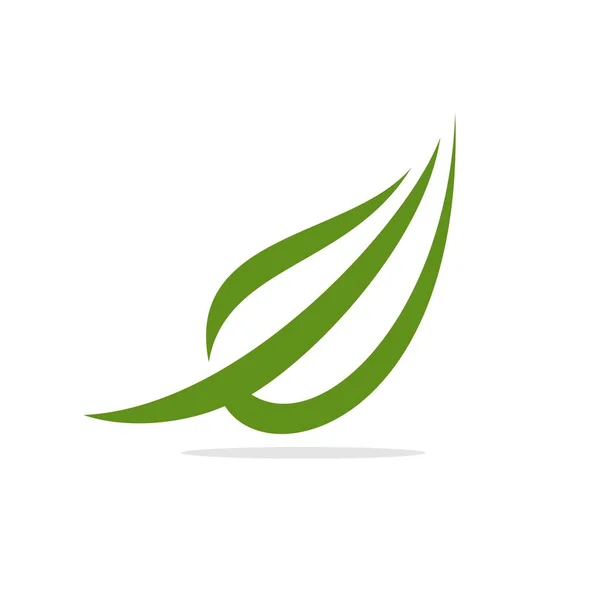 Enkel Logotyp Blommiga Tema Vit Bakgrund — Stock vektor