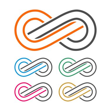 Ekibimizi sonsuzluk işareti - Logo şablonu