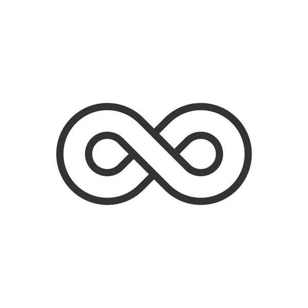 Symbol Nekonečna Sign Logo Šablona — Stockový vektor