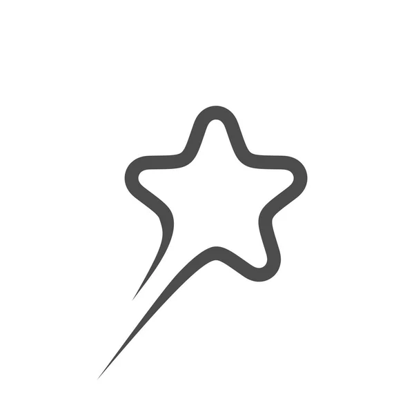 Logotipo Forma Estrela Criativa Fundo Branco — Vetor de Stock