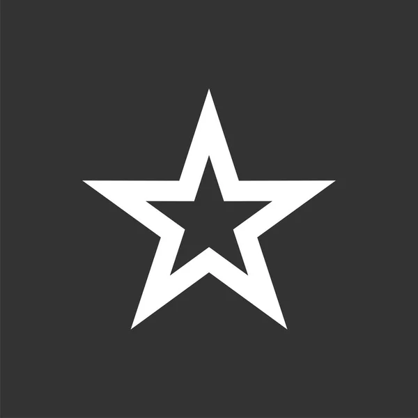 Logotipo Forma Estrela Criativa Fundo Branco — Vetor de Stock