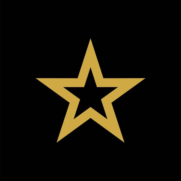 Logotipo Forma Estrela Criativa Fundo Branco — Vetor de Stock