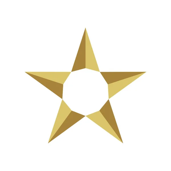 Logotipo Forma Estrela Criativa Fundo Branco — Vetor de Stock