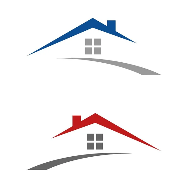 Casa Immobiliare Modello Logo — Vettoriale Stock