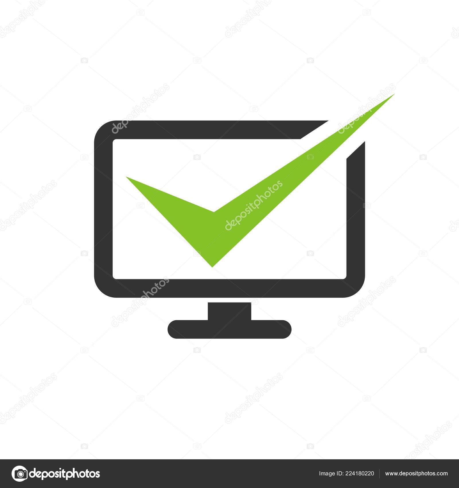 Green and white check logo, Check mark Computer Icons, Check Mark