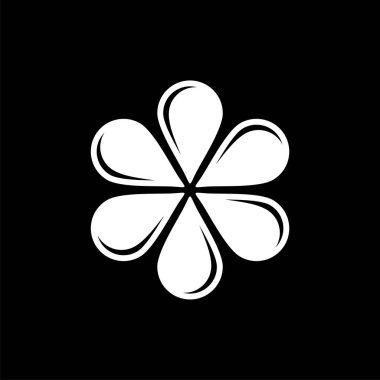 Çiçek dekorasyon Logo şablonu