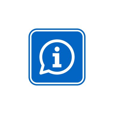 Bilgi simge vektör işareti