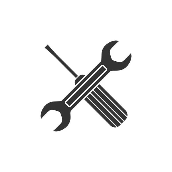维修和保养工具套件徽标模板 — 图库矢量图片