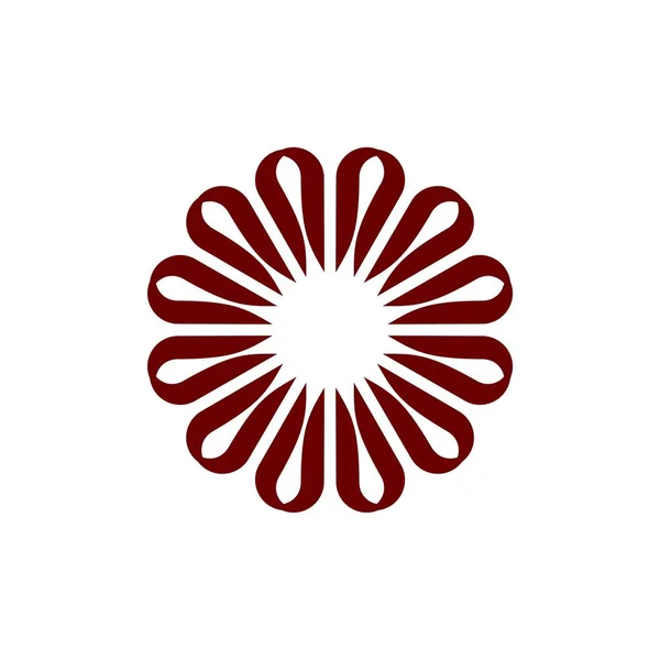 Πρότυπο Λογότυπο Διακοσμητικά Σύμβολο Αστέρι Λουλούδι — Διανυσματικό Αρχείο