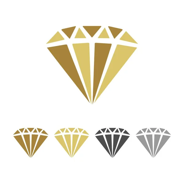 Modèle Logo Forme Diamant — Image vectorielle