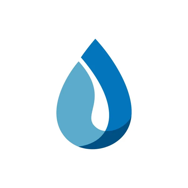 Drop Water Natuurlijke Logo Sjabloon — Stockvector