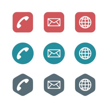 Adresi vektör simge şablonu