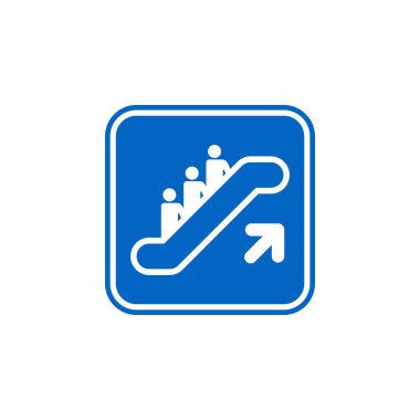 Vektör simge şablonu - yürüyen merdiven