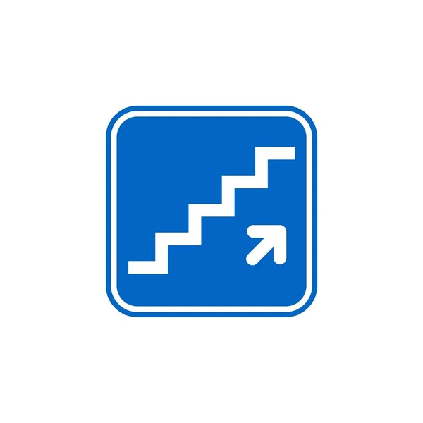 Modèle Icône Vectorielle Escalier Supérieur — Image vectorielle