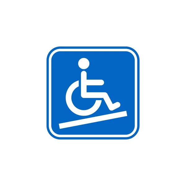 Vector Icon Template Disability Access — Stock Vector