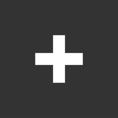 Tıbbi simge Logo şablonu çapraz