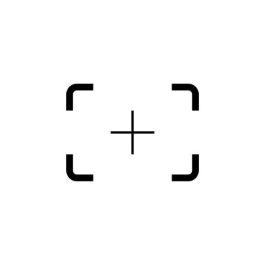 Odak hedef kamera Logo şablonu