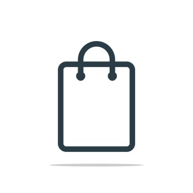 Kağıt çanta simgesi Logo şablonu