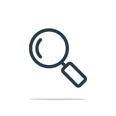 Büyüteç simgesini Logo şablonu