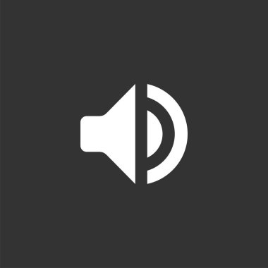 Hoparlör simgesi Logo şablonu