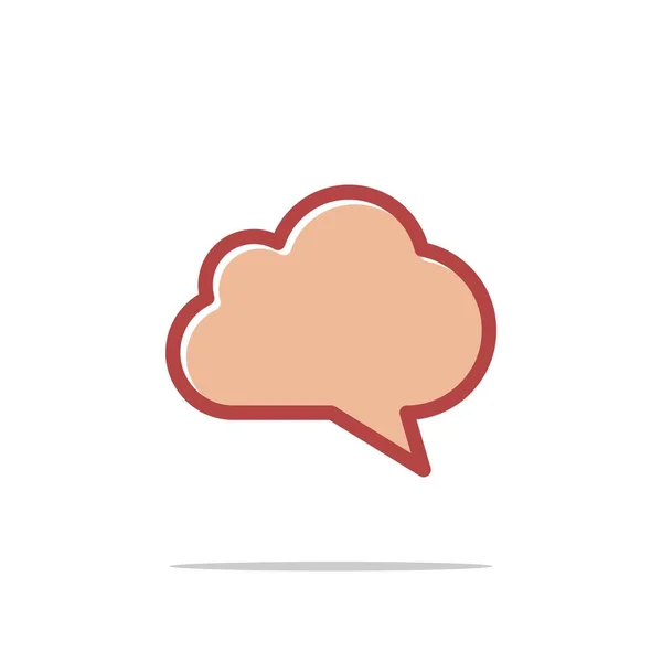 Cloud Speech Icon Logo Template — Stock Vector