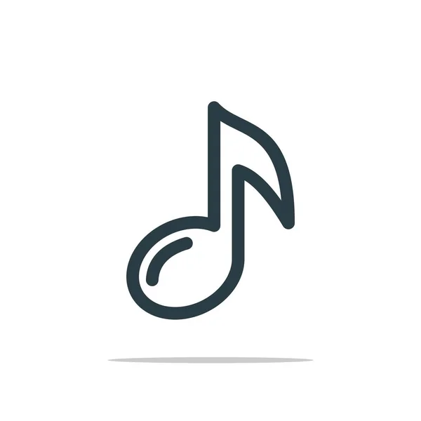 Vorlage Für Musik Ikone Logo — Stockvektor