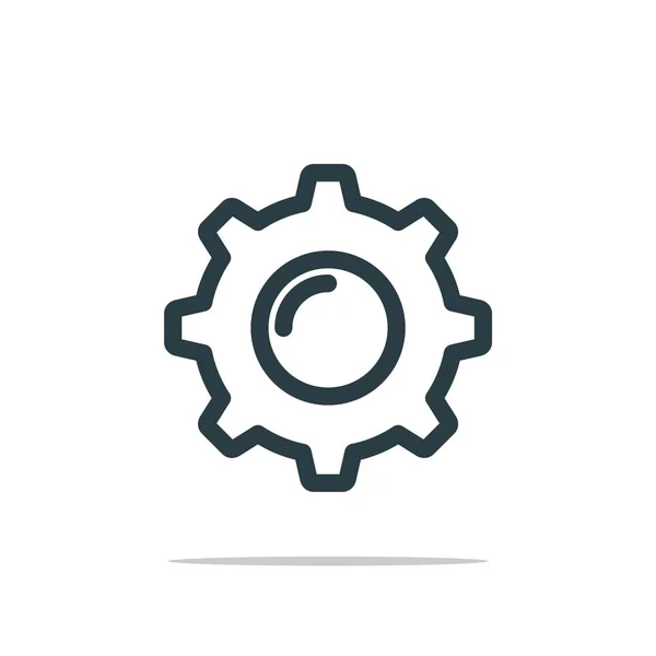 Modèle Logo Icône Engrenage — Image vectorielle