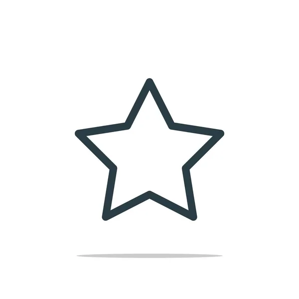 Modelo Logotipo Ícone Estrela — Vetor de Stock