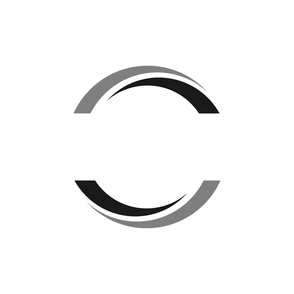 Абстрактний Круглий Міст Шаблон Прикордонного Логотипу — стоковий вектор