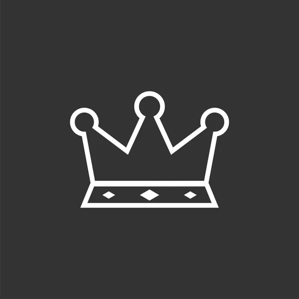 Crown Icon Vector Logo Vorlage — Stockvektor