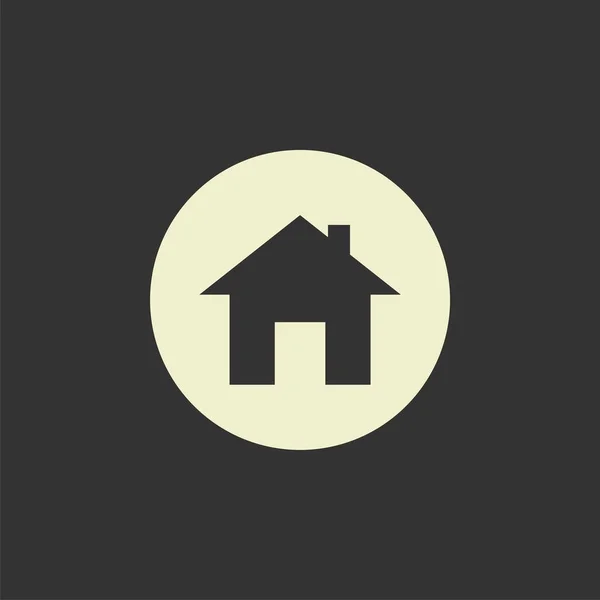 Huis Pictogrammalplaatje Logo — Stockvector