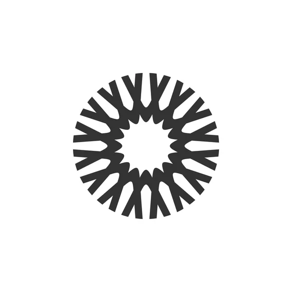 Πρότυπο Διακοσμητικό Λογότυπο Αστέρων Γραμμές Κύκλος — Διανυσματικό Αρχείο