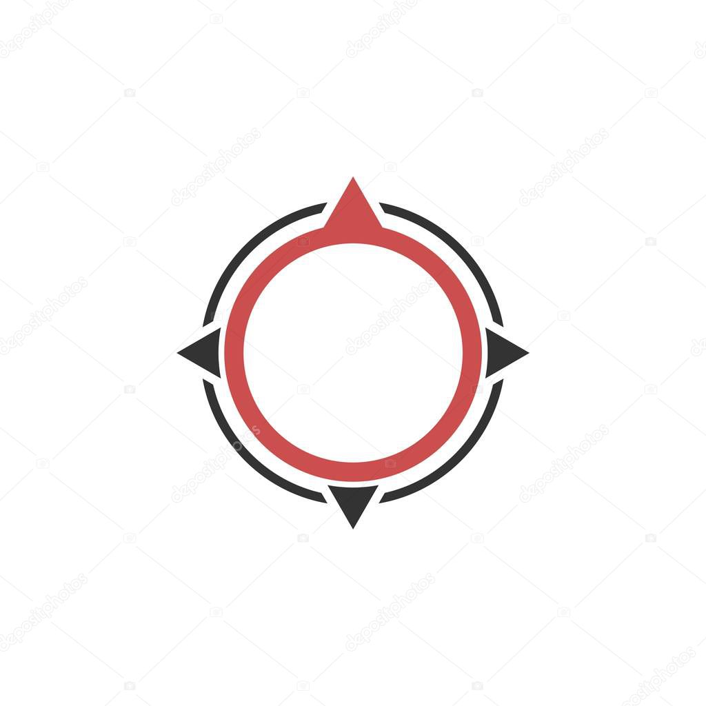 Circle Compass Rose Logo Template