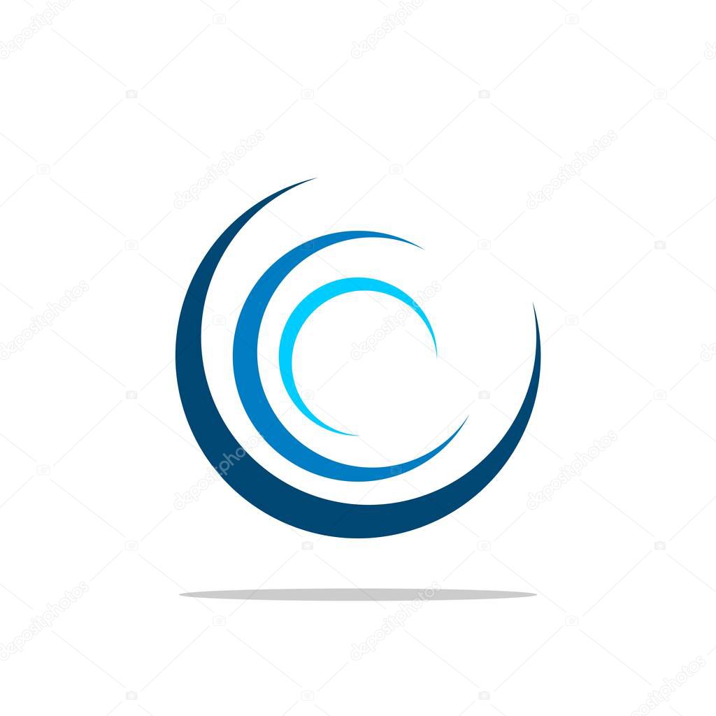 Abstract Whirlpool Logo Template