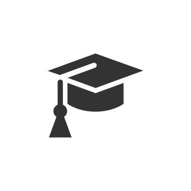 Eğitim mezuniyet Cap simgesi Logo şablonu