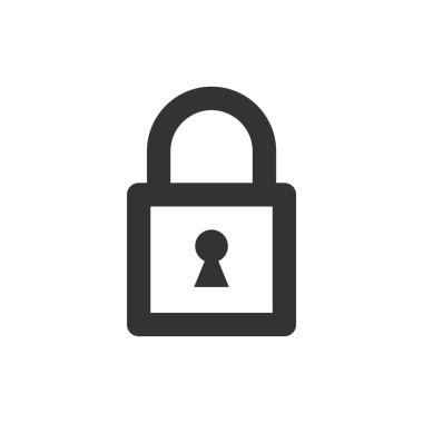 Asma kilit simgesi Logo şablonu